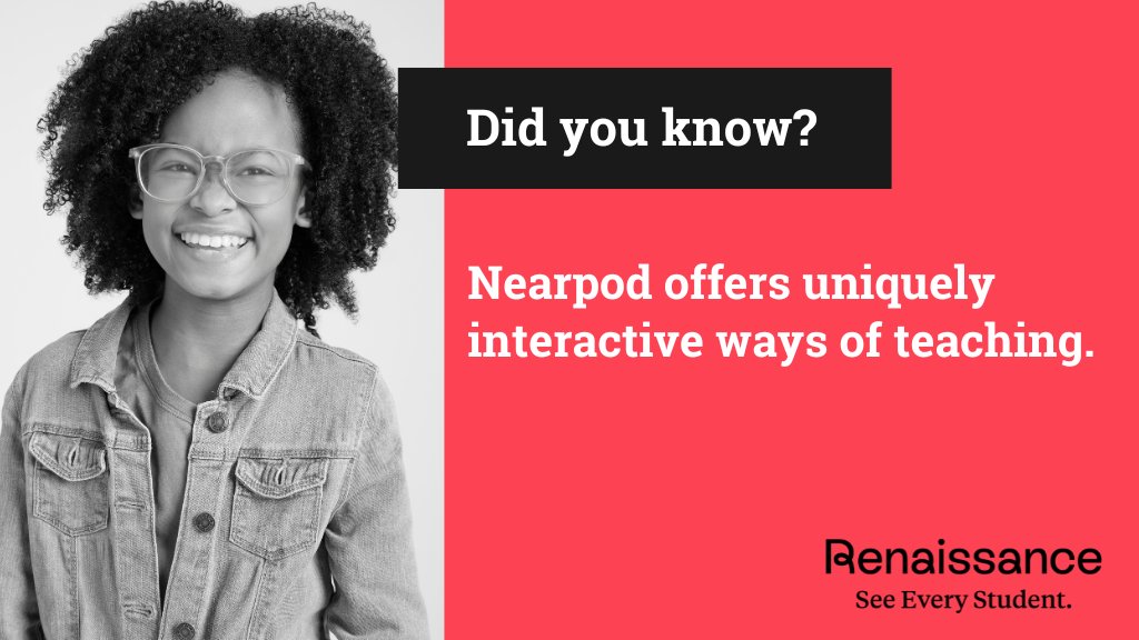 Did you know that <a href="/nearpod/">Nearpod</a> offers uniquely interactive ways of teaching?

You can transform any slide-based lesson into an engaging experience with built-in formative assessments, virtual simulations and dynamic media.

🎥 See Nearpod in action: bit.ly/4hZmVHr