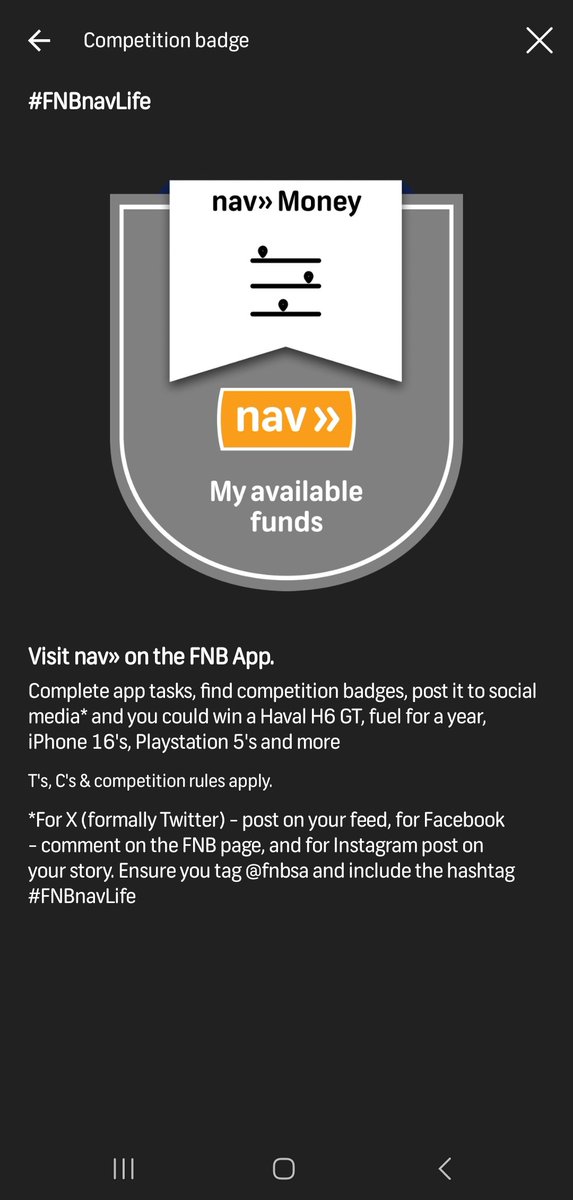 ChardyG4L's tweet photo. @FNBSA #FNBnavLife https://t.co/cZ1UNLcKQA