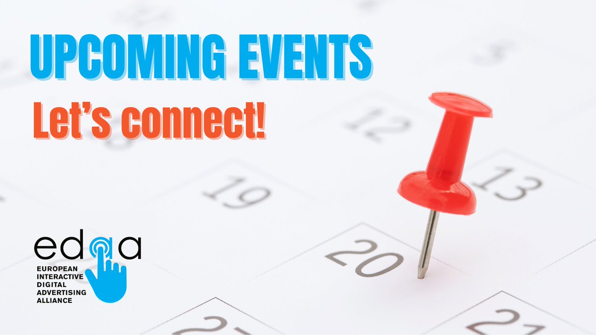 ⏰ Event season is ON❗

Catch us at the following ones: 
🇺🇸 DAA Summit 2025: ADvocate! (4-5 June)
🇬🇧 DMWF Global (24-25 June)

👉 More info &amp; registrations: edaa.eu/lets-connect-e…

#EDAAEvents #LetsConnect