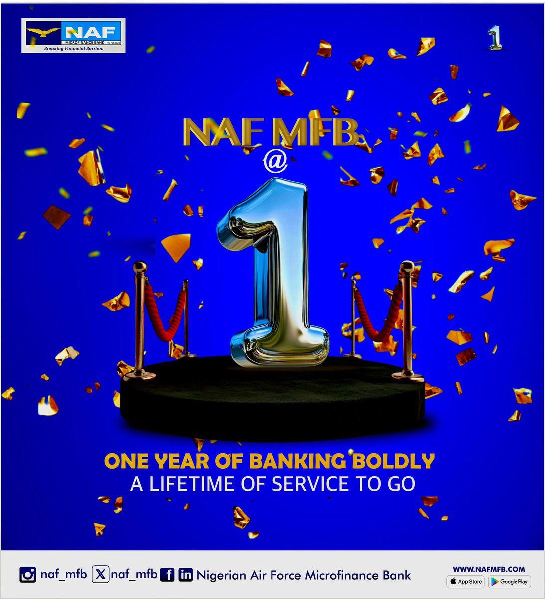 naf_mfb's tweet photo. One year down, many more to go!
Thank you for choosing us. We're just getting started!
#1YearOfBankingTogether
#GrowingWithYou
#BreakingFinancialBarriers
#NAFMFB
#Banking https://t.co/xfsna5SD3o
