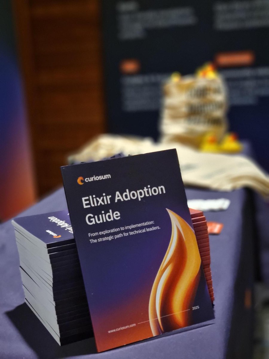 curiosum_dev's tweet image. What a week! @ElixirConfEU 2025 is already behind us.
We came back with a great experience and a fresh energy!
We were proud to be a Platinum Sponsor of this year’s event, and even prouder to meet so many incredible Elixir enthusiasts at our stand. Huge thanks to everyone who…