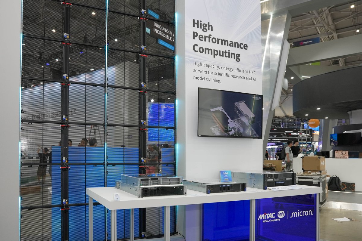 MiTACcomputing's tweet image. We’ve officially landed at #COMPUTEX2025! 🚀
MiTAC Computing is showcasing AI, HPC, Cloud, Enterprise Servers &amp;amp; solutions with partners.
Explore what’s powering the future of computing👇

📍 Booth #M1110
🔗 pse.is/Computex2025

#ServerSolutions #AIInfrastructure #HPC