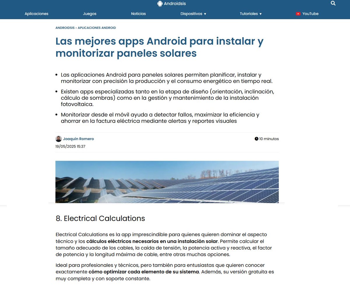 egal_net's tweet image. The Spanish website androidsis.com also recommends our Electrical Calculations app.

androidsis.com/las-mejores-ap…

#EgalNet #Androidsis #ElectricalCalculations #App