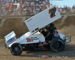 5/20/2000 - Elida, Ohio's Darren Long picked up his first checkered flag at Eldora capturing NRA 360 Sprint Car feature.  Long beat Bobby Clark, his brother Mark Long, Kyle Sauder and Dennis Yoakam for the win.
Scott Orr won his 3rd straight UMP Mod event.