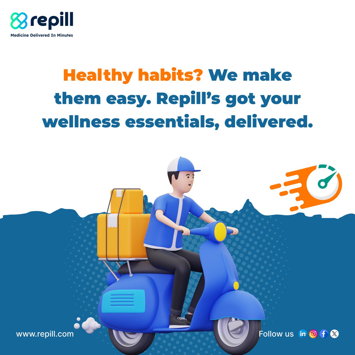 repillquick's tweet photo. Who said staying healthy has to be hard?

With Repill, you get all your health essentials delivered straight from local pharmacies. Vitamins, supplements, and everything else - fast, safe, and convenient. 🏡

Because health should fit into your lifestyle, not the other way around.

#Repill #RepillNow #RepillCares #HealthOnYourTerms #WellnessDelivered #RepillDelivers #HealthyLiving #EasyHealth