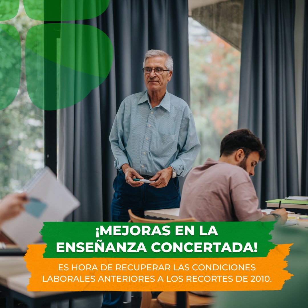¡Desde #FSIEMadrid exigimos a <a href="/educacmadrid/">Educación▪️Comunidad de Madrid</a> mejoras en la #EnseñanzaConcertada!

Porque ya es hora de recuperar las condiciones laborales anteriores a los recortes de 2010.

📢 ¡No vamos a parar! 📢 <a href="/educacmadrid/">Educación▪️Comunidad de Madrid</a> <a href="/IdiazAyuso/">Isabel Díaz Ayuso</a> <a href="/EVicianaDuro/">Emilio Viciana</a> <a href="/JoseCarlosFdezB/">José Carlos Fernández Borreguero</a> <a href="/blondieconomics/">Rocío Albert</a>