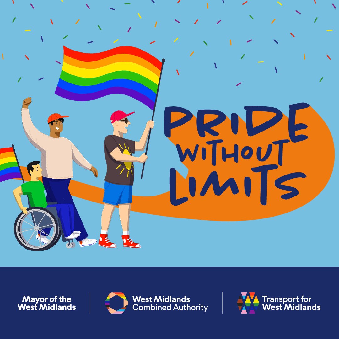 West Midlands Combined Authority (@westmids_ca) on Twitter photo We’re getting ready for <a href="/BirminghamPride/">Birmingham Pride</a> 2025!
Join us as we celebrate Pride without limits across the West Midlands.
And look out for our open top bus and Cycle Hire riders in the Parade this Saturday 🎉 We’re getting ready for <a href="/BirminghamPride/">Birmingham Pride</a> 2025!
Join us as we celebrate Pride without limits across the West Midlands.
And look out for our open top bus and Cycle Hire riders in the Parade this Saturday 🎉