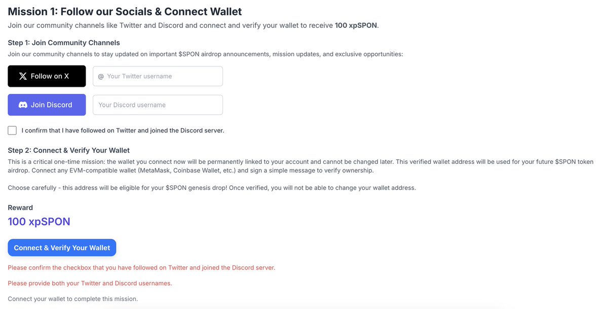🚀🚨Spheron Network Update New Task ✅

👉1. Open the Missions tab and complete the available tasks (maybe there will be more in the near future): tge.spheron.network/missions

x.com/airdropalertNo…