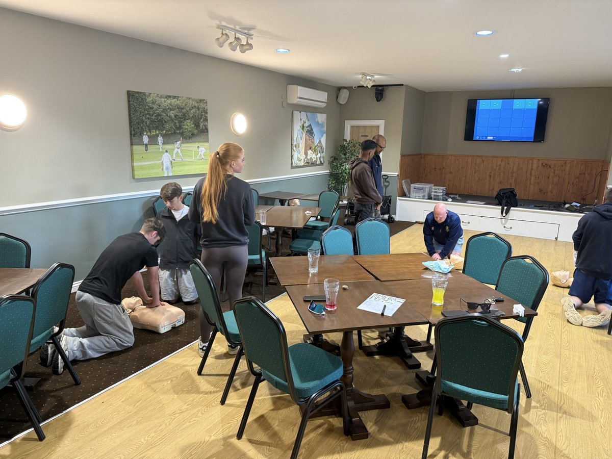 Reach First Aid (@reachaid) on Twitter photo A Cricket first aid course <a href="/aomcc/">Ashton on Mersey CC</a> last night. Coaches, volunteers and staff from the club took part in an excellent session. <a href="/CheshireCB/">Cheshire Cricket Board</a> A Cricket first aid course <a href="/aomcc/">Ashton on Mersey CC</a> last night. Coaches, volunteers and staff from the club took part in an excellent session. <a href="/CheshireCB/">Cheshire Cricket Board</a>