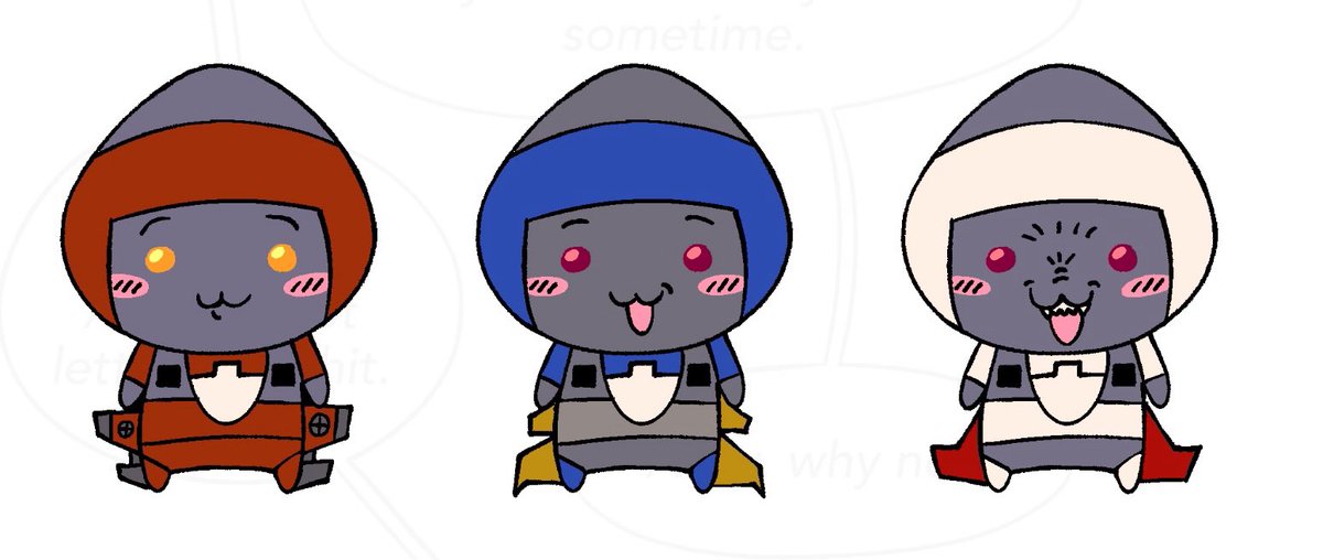 Xinlynnic's tweet image. Conehead Chiikawas

#tfart #transformers #transformersart #maccadams #conehead #chiikawa