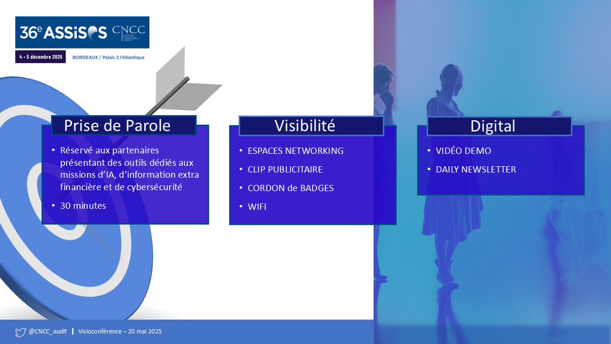 36e #AssisesCAC - 💡Packs modulables, prises de parole, formats de visibilité ciblés, l'offre de partenariat, déjà en ligne, est orientée missions et mises en relation pour signer votre présence et valoriser vos expertises les 4 &amp; 5 déc prochains  ! 

↪️f.mtr.cool/wodrgygdgp