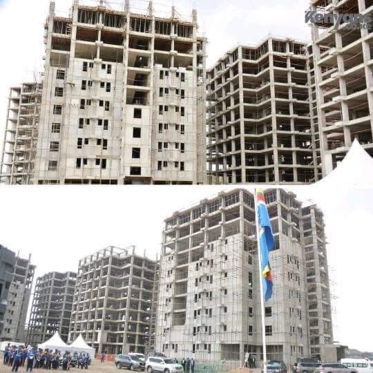 AnuarSaddat's tweet image. President Uhuru Kenyatta built the Mukuru Houses from the ground up to this point you see in the pictures without raiding the salary of Kenyans.

President Ruto has been taxing Kenyans for two years, just to paint one of the flats Uhuru built, which launched today in a massive PR…