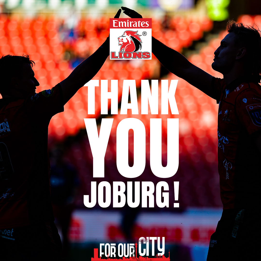 Your energy carried us through all the highs and lows this season.
Thank you for the unwavering support. We'll come back stronger.🦁❤
#ForOurCity
@vodacom #URC | #HitsDifferent
#LionsPride🦁