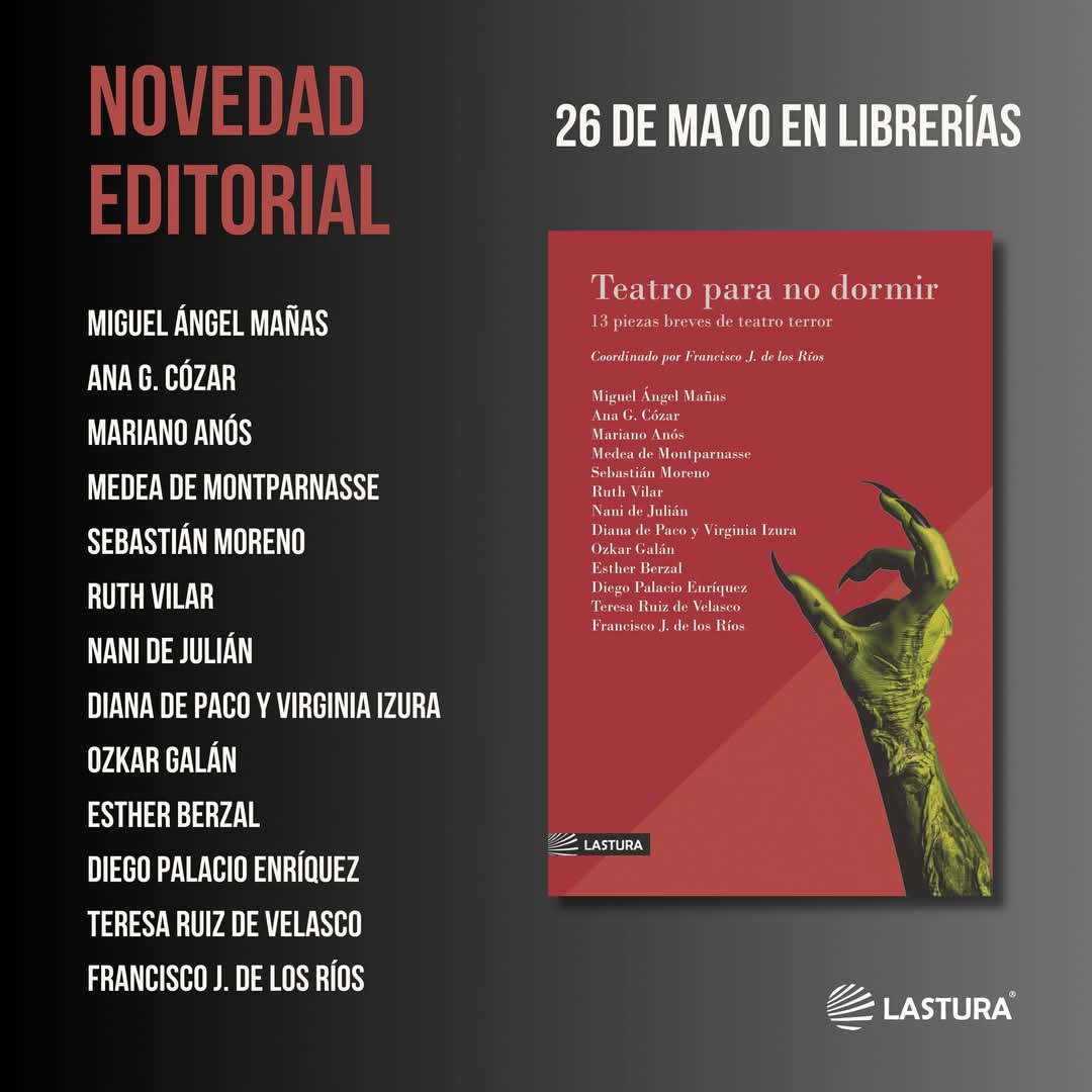 'El arrollador Zikwala Pelée', de Ruth Vilar, forma parte de este fantástico volumen.

¿Te atreves a leer terror?
¿Te atreves a leer teatro?

#ElTeatroTambiénSeLee #teatro