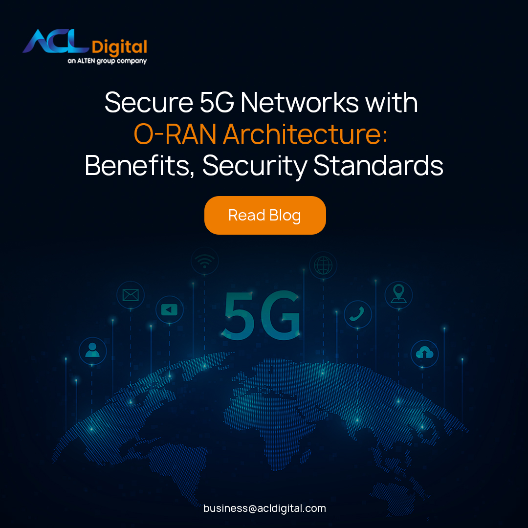 Discover our latest blog on how O-RAN enhances 5G network security through open interfaces, zero-trust models, and standardized protocols and its role in the O-RAN Security Focus Group.

Know More:  acldigital.com/blogs/secure-5…
Contact us:acldigital.com/contact-us

#ORAN #5GNetworks