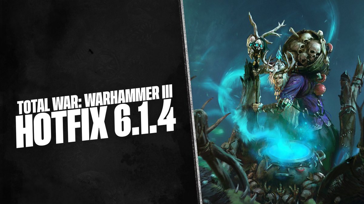 Hi folks!

We just deployed Hotfix 6.1.4, bringing new fixes and tweaks to Total War: WARHAMMER III, including fixes to AI army movement range not displaying correctly, Ogre Camp spawn locations, and some misbehaving skills and traits.

📜 Read more here: community.totalwar.com/wh3-hotfix-614