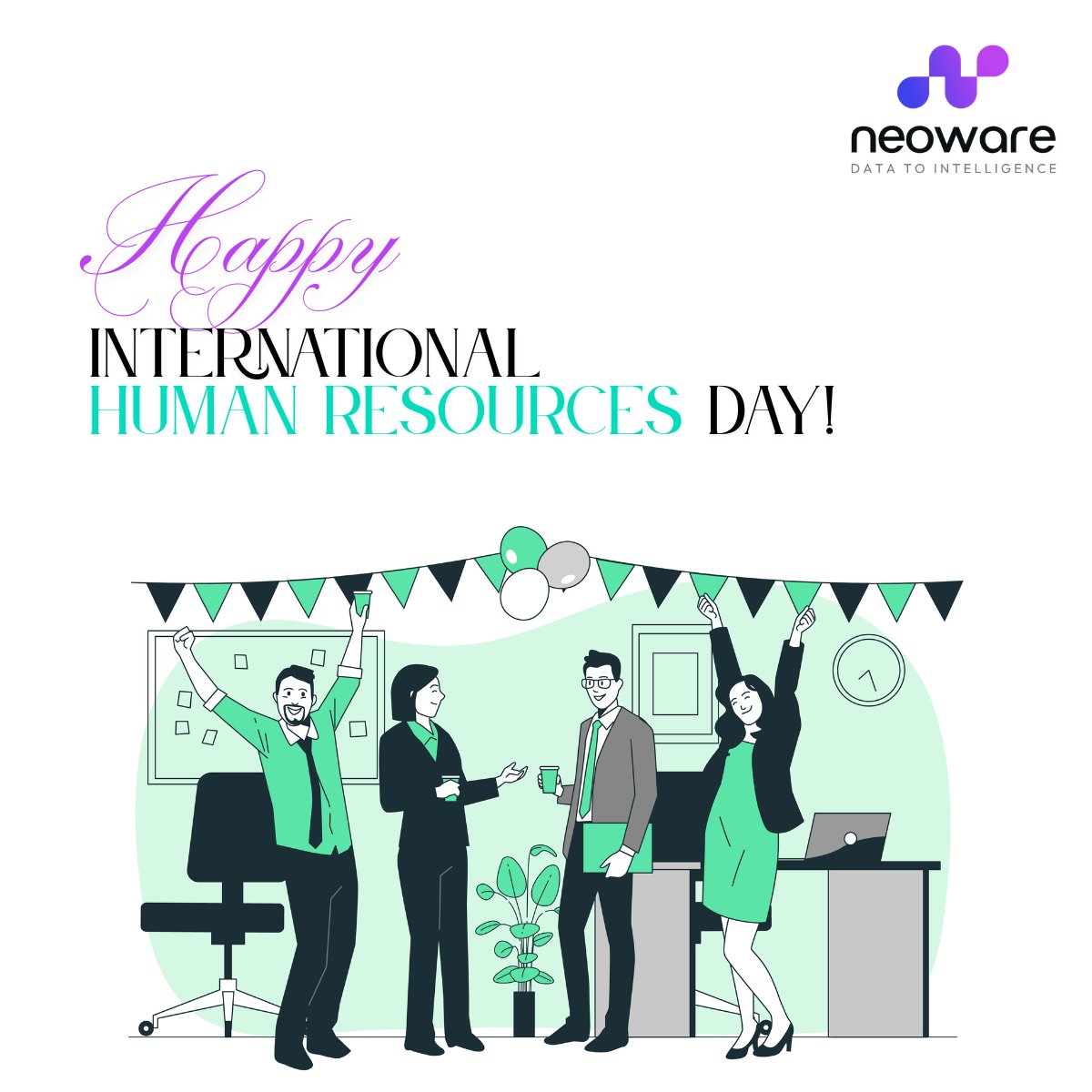 Neo_D2I's tweet photo. Today, we celebrate the people who put #peoplefirst. 💙#HRteams are more than policy makers - they’re culture shapers, growth enablers, and champions of well-being. Thank you for leading with empathy and purpose. #InternationalHRDay  #HRLeaders #Neoware #DataToIntelligence https://t.co/R4sQWi8NtN