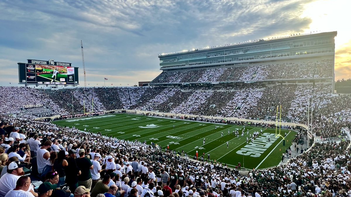 CFB Home (@cfbhome) on Twitter photo Stadium of the Morning ๐ฅ
๐๏ธ Spartan Stadium
"The WoodShed"
๐ East Lansing, Michigan
โ
Capacity: 75,005
Home of <a href="/MSU_Football/">Michigan State Football</a>
"The Woodshed," a term coined by former offensive line coach Pat Ruel in the late 1990s.
Last photo by <a href="/cfbcampustour/">College Football Campus Tour</a> Stadium of the Morning ๐ฅ
๐๏ธ Spartan Stadium
"The WoodShed"
๐ East Lansing, Michigan
โ
Capacity: 75,005
Home of <a href="/MSU_Football/">Michigan State Football</a>
"The Woodshed," a term coined by former offensive line coach Pat Ruel in the late 1990s.
Last photo by <a href="/cfbcampustour/">College Football Campus Tour</a>