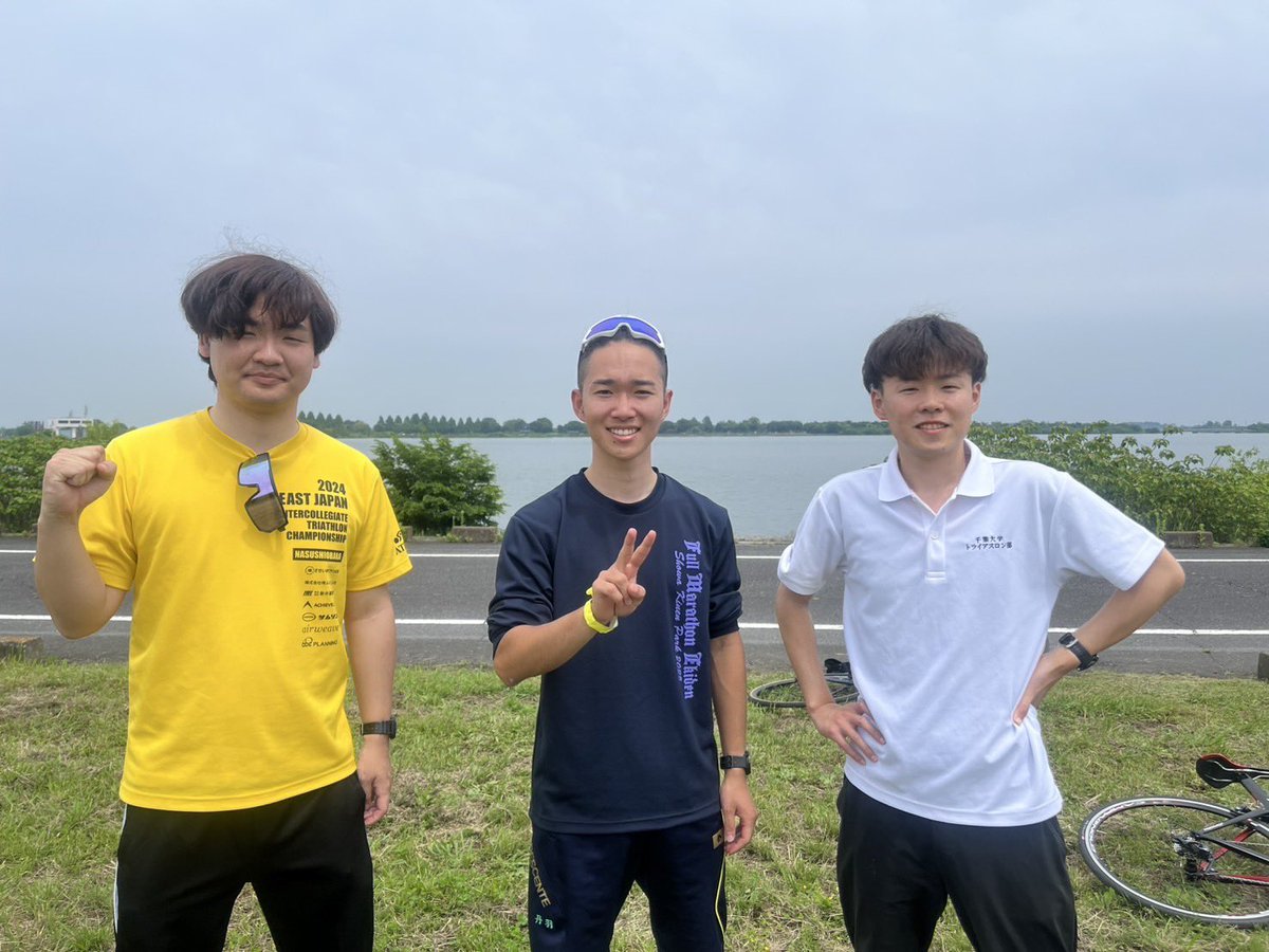 chibathlon_CU's tweet photo. 5/18に渡良瀬遊水地で開催されたスプリングトライアスロンの結果を報告します！

B3 伊勢田　航希　
総合2:24:19 swim 28:06 bike 1:11:28 run 44:45

B2 丹羽　俊介　
総合3:25:37 swim 43:15 bike 1:27:36 run 1:14:56

今回の大会で得たことを活かして頑張ります💪

#トライアスロン　#千葉大学 https://t.co/gSyiKuxf9m