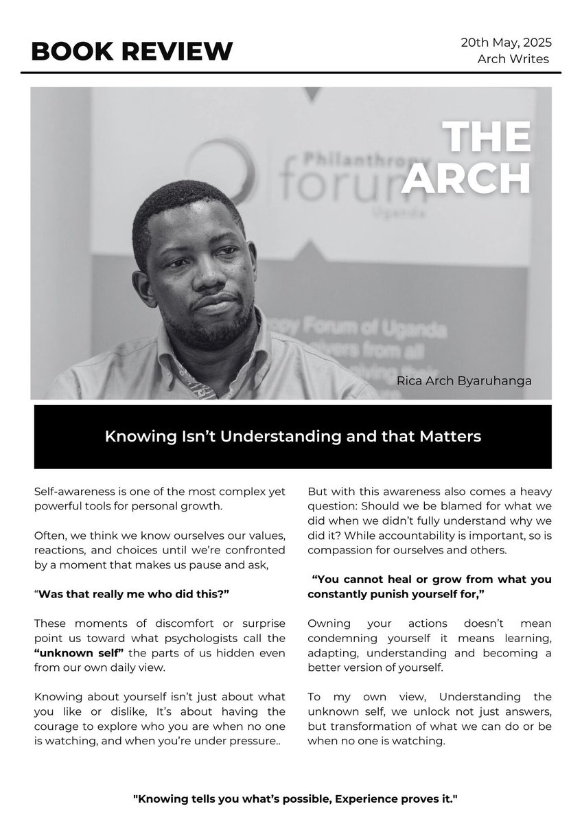 Many confuse information with preparation.
Yes, read the books,take the course, watch or attend the webinar.

But don’t stop there;
📌 True confidence comes from doing.
📌 Real growth lives in trial, error &amp; repetition.
📌 Wisdom isn’t downloaded, it’s earned.

#ArchWrites