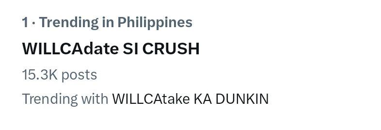 WILLCA_PH's tweet photo. We are owning the top spot again, Willcatchers!! Iba talaga kayong magmahal!

WILLCAdate SI CRUSH
WILLCAdate SI CRUSH
WILLCAdate SI CRUSH

PLEASE REPORT THIS ACCOUNT‼️ https://t.co/PMt52HJBGz