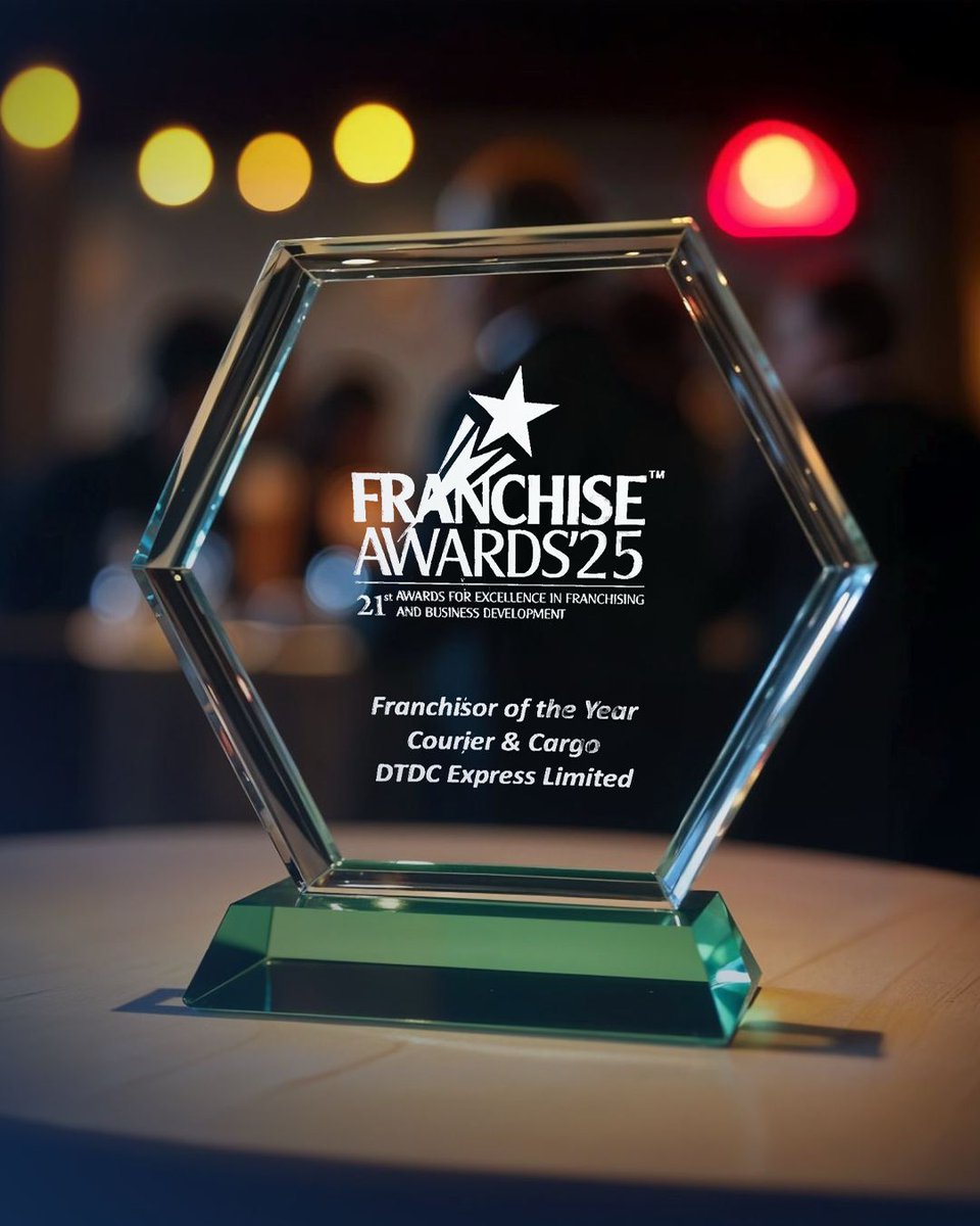 To our 16,500+ channel partners, this moment is yours.
You are the heart of DTDC.
With every parcel you carry, every mile you cover, you move more than just boxes, you move us forward.

And today, because of your dedication, DTDC has brought home the award for the Franchisor of