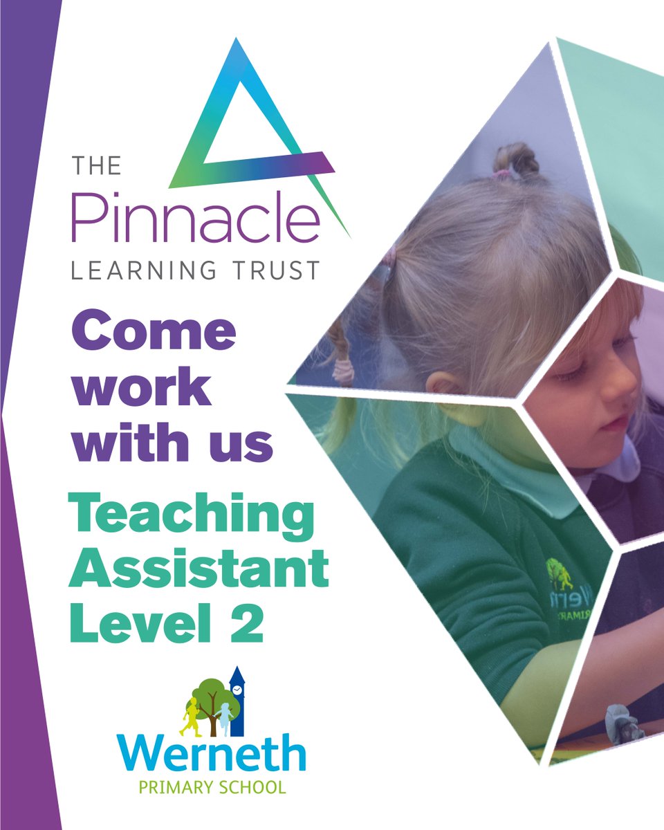 The Pinnacle Learning Trust (@pinnacletrust) on Twitter photo Come and work with us - Teaching Assistant Level 2 at <a href="/WernethPS/">Werneth Primary</a> :
bit.ly/3Fg2Mim
Closing date for applications is Monday 2nd June, midday. Come and work with us - Teaching Assistant Level 2 at <a href="/WernethPS/">Werneth Primary</a> :
bit.ly/3Fg2Mim
Closing date for applications is Monday 2nd June, midday.
