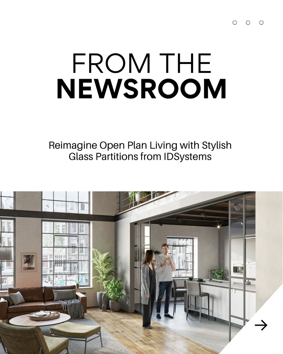 ArchitectsDF's tweet image. Create flexible open plan spaces with IDSystems glass partitions—elegant, light-filled solutions for privacy and style in any home. Discover more options.

Read more here.👉architectsdatafile.co.uk/news/are-open-…

#OpenPlanLiving #GlassPartitions #IDSystems  #ADF #ArchitectsDatafile