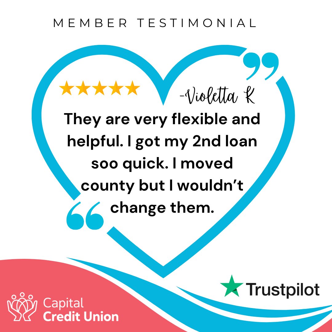 Thank you for the lovely feedback! 💙 We’re so glad to hear you had a smooth experience with your loan. We’re grateful for our incredible members who make us better every day.

share your experience by leaving a review
👉trustpilot.com/evaluate/capit…