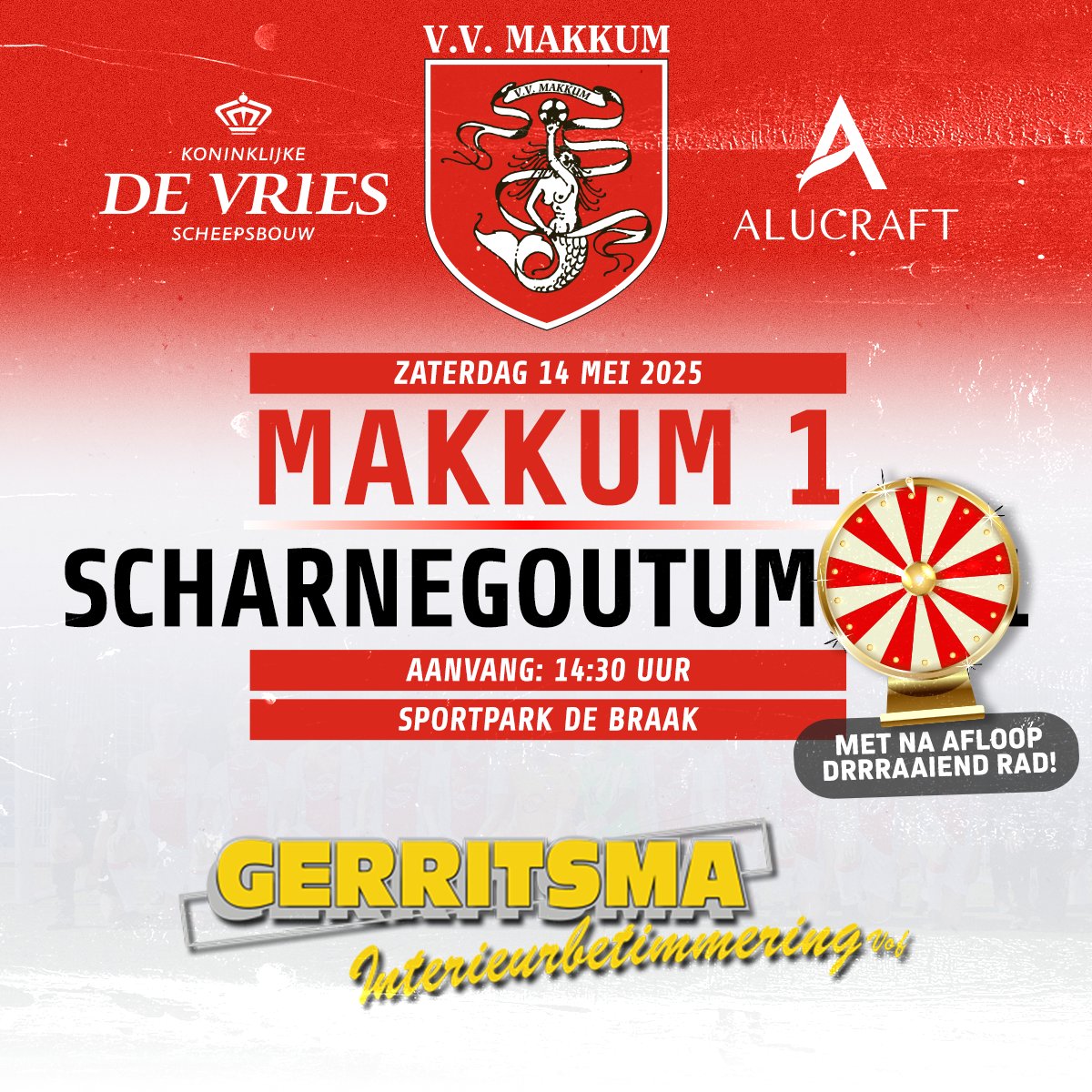 VV Makkum (@vvmakkum) on Twitter photo ππ πππππππ πππ ππππ π
Het slotstuk. Geen toetjes, geen herkansingen. Makkum 1 ontvangt zaterdag <a href="/scharnegoutum/">vv Scharnegoutum '70</a> voor de laatste van het seizoen.
β½οΈ Gerritsma Interieurbetimmering
π§π§ Lars Koornstra & Niels van der Veen
β°14:30 uur
ποΈ Sportpark 'De Braak' ππ πππππππ πππ ππππ π
Het slotstuk. Geen toetjes, geen herkansingen. Makkum 1 ontvangt zaterdag <a href="/scharnegoutum/">vv Scharnegoutum '70</a> voor de laatste van het seizoen.
β½οΈ Gerritsma Interieurbetimmering
π§π§ Lars Koornstra & Niels van der Veen
β°14:30 uur
ποΈ Sportpark 'De Braak'