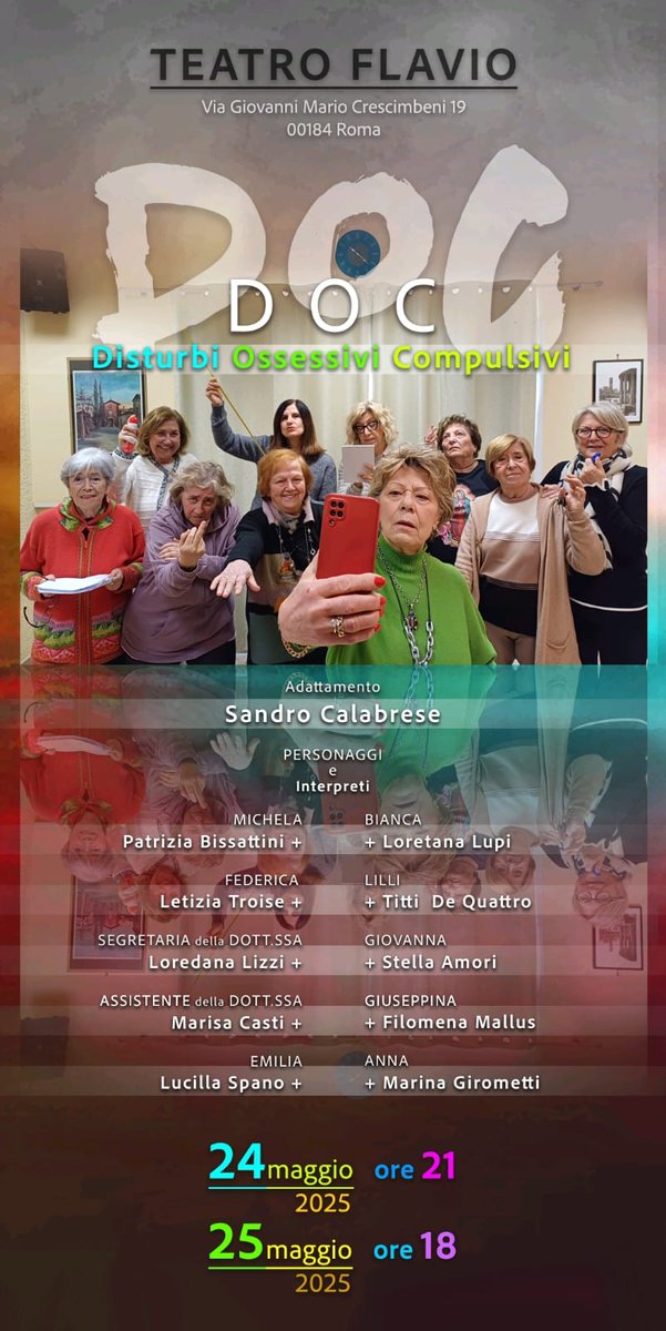 24 MAGGIO – 21:00
25 Maggio – 18:00
Una commedia esilarante ambientata nella sala d’aspetto di un noto analista; un incontro di personalità molto, ma molto particolari...
per info e prenotazione (obbligatoria):
Whatsapp e chiamate: 3477276797
email: calabresesandro78@gmail.com