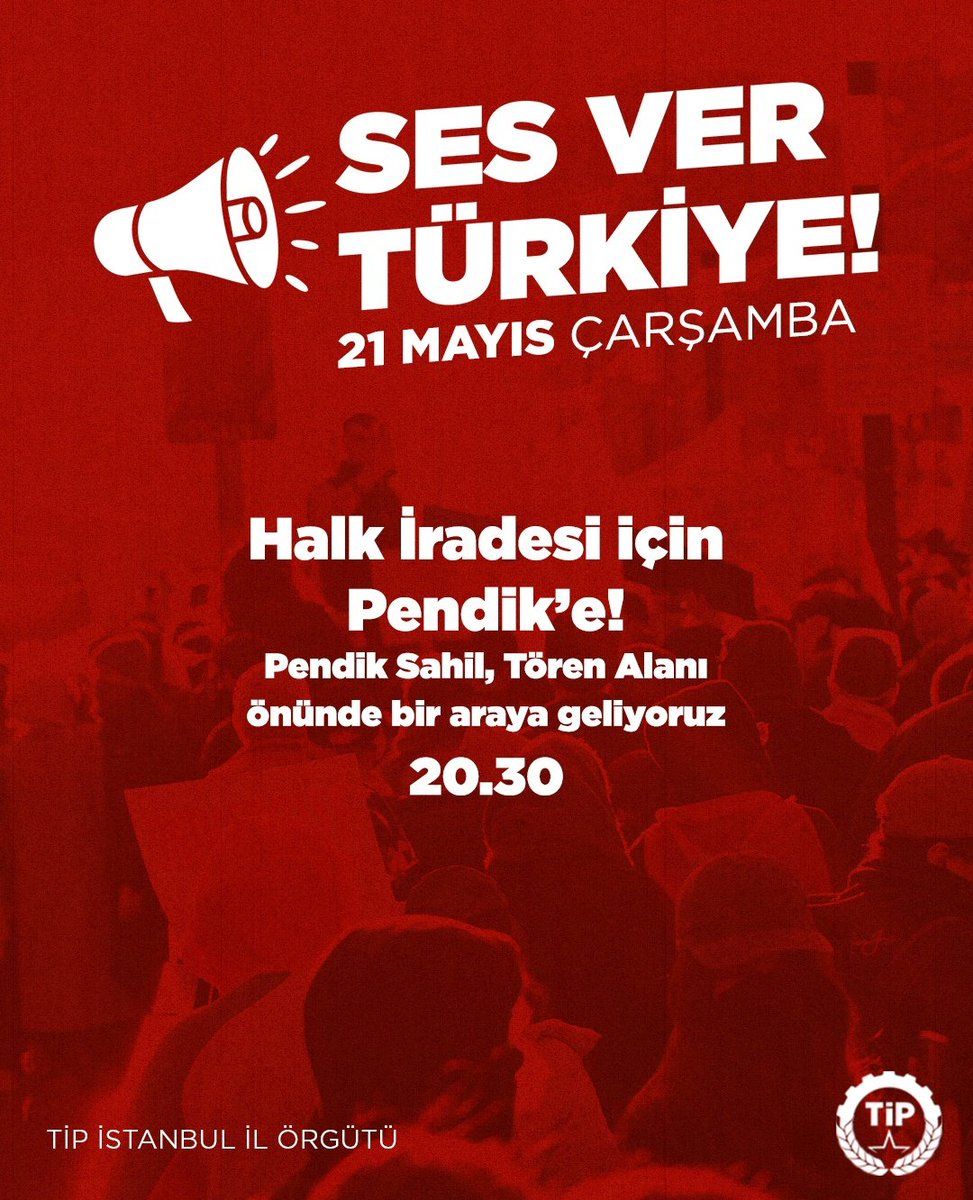 Ses Ver Türkiye! Halkın İradesi İçin Meydanlardayız!

Ülkenin dört bir yanında susturulmaya çalışılan halkın sesi 21 Mayıs’ta Pendik’te yankılanıyor! Halkın seçme hakkına ve iradesine sahip çıkmak için buluşuyoruz.

İrademize kelepçe vurulmasına izin vermeyeceğiz.