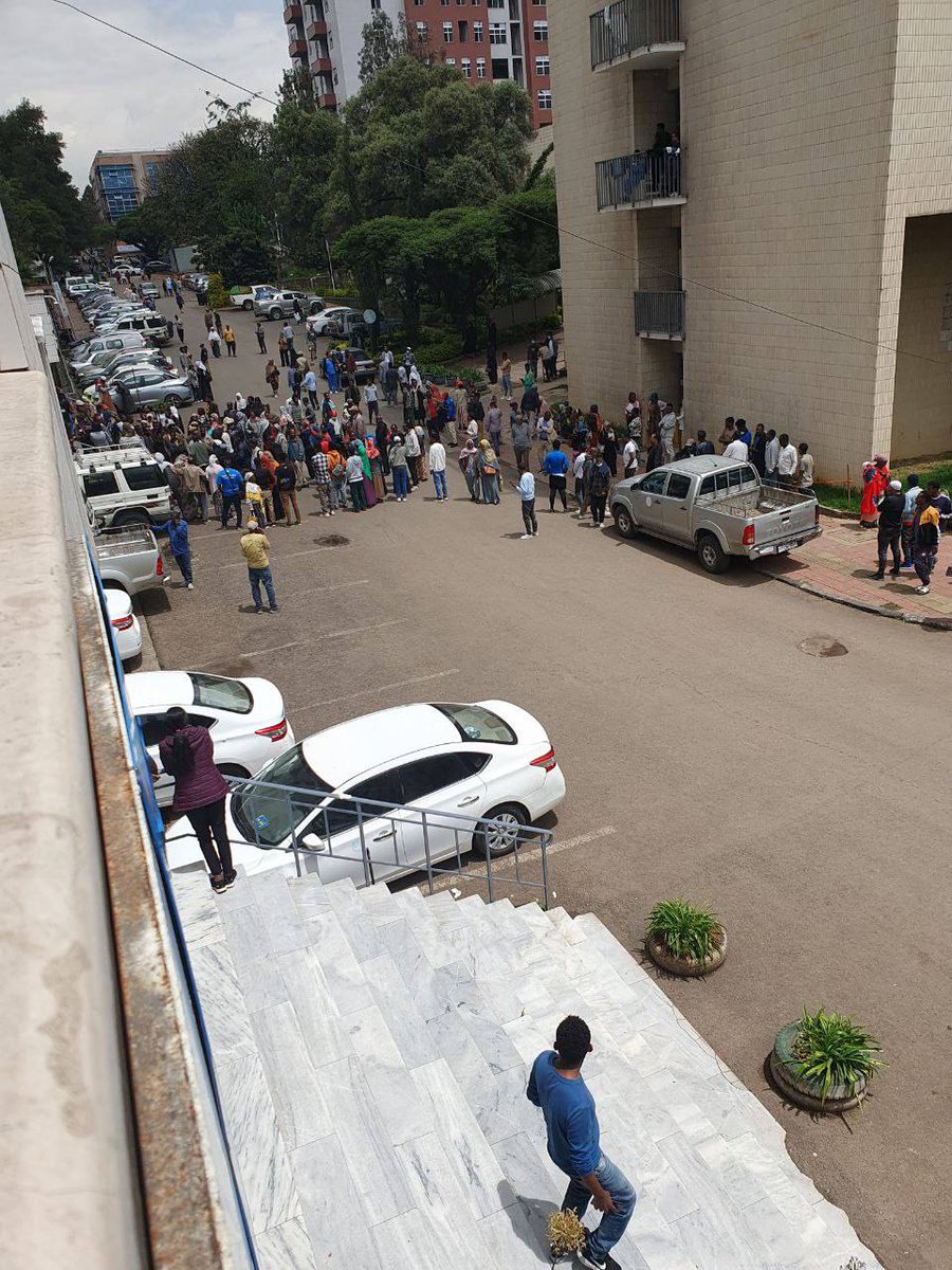 Never underestimate the power of a determined crowd; if those in power won't listen, the people will just have to yell louder
Patient and care takers yelling louder 
Doctors deserve better 🫴 
#nowornver
#EthiopianHealthStrike 
#ethiopmedstrike