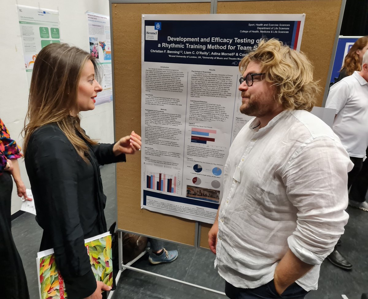Many congratulations to SAVI Doctoral Researcher, Christian Felix Benning, who won the prize for the best poster at the 9th 'Art in Motion' conference in Munich, Germany

The multipercussionist has developed and tested a novel rhythmic training method for team sports 🏀 

#award