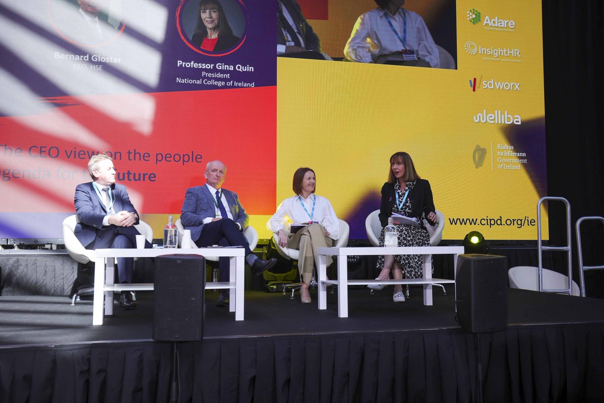 We are pleased to share photos from the recent CIPD conference, where our CEO, Eamonn Crowley, participated in a thought-provoking discussion led by Prof Gina Quinn. 
For more details on the conference and to explore the key takeaways, click here: cipd.ie/events/annual-…