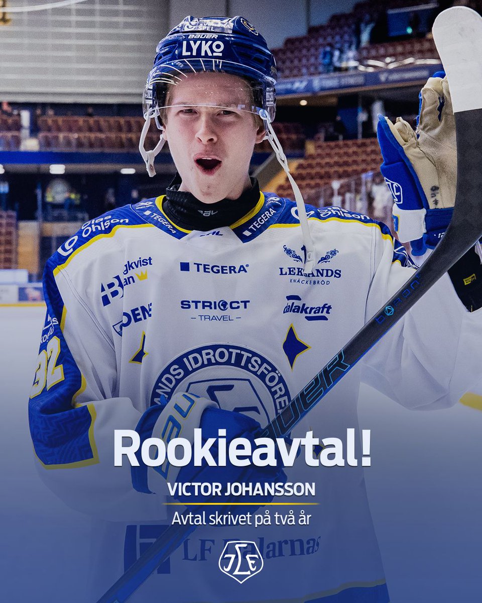 Juniorbacken Victor Johansson skriver rookieavtal med Leksands IF!
"Är supertaggad och känner en stor stolthet över att få spela i den vitblåa tröjan de kommande två säsongerna” - Victor Johansson
#leksandsif