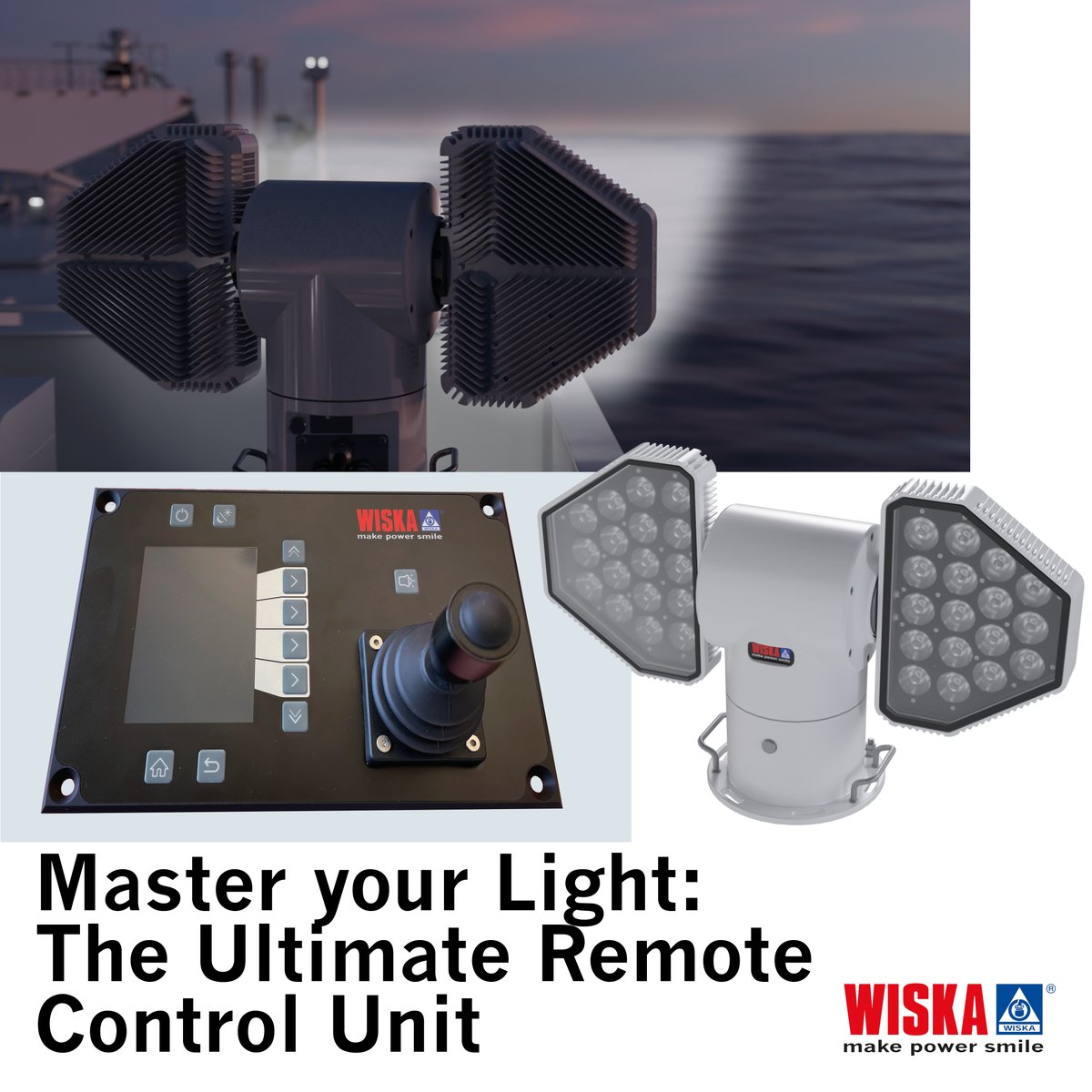 WISKAUKLtd's tweet image. The ultimate remote control unit 🕹️

Take full control of your LED Searchlight with our remote control. Seamless operation, right at your fingertips. 

WISKA, make power smile 

#WISKA #LEDSearchlight #RemoteControl