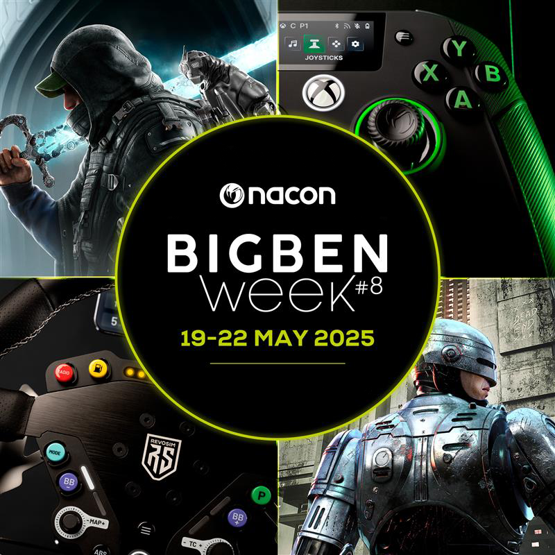NaconFR's tweet photo. La #BigbenWeek est lancée ! 🎉

🚨 Cette semaine est remplie d'annonces passionnantes en provenance de l’univers Nacon, avec en prime la chance pour certains de tester nos jeux les plus attendus, dont Hell is Us, Robocop: Unfinished Business, et bien d'autres encore !

Des contenus exclusifs et des surprises vous attendent 🎁