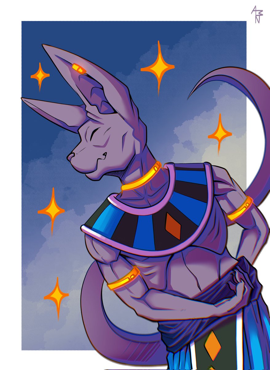 AcemacN's tweet photo. // Beerus sketch https://t.co/PB5DTq3RW4