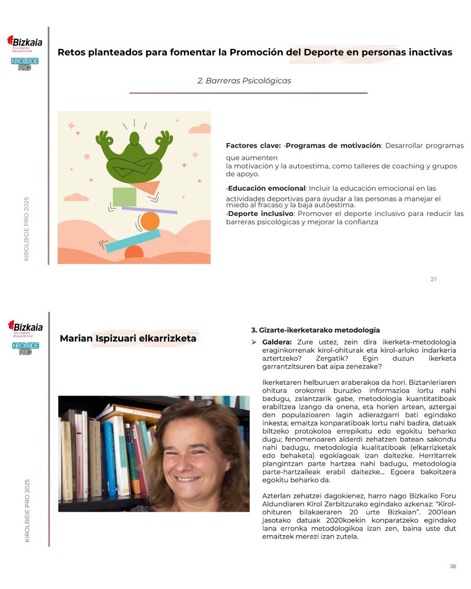 📔 Kirolbide PRO guneak pertsona ez-aktiboen artean kirola sustatzeari buruzko txosten berria aurkeztu du 🔗 bizkaia.eus/eu/kirolbidepr…

📌 Gida praktiko bat, datu, erronka eta kasu arrakastatsuekin, gehien behar dutenen artean jarduera fisikoa sustatzeko <a href="/BizkaiaKultura/">BizkaiaKultura</a>