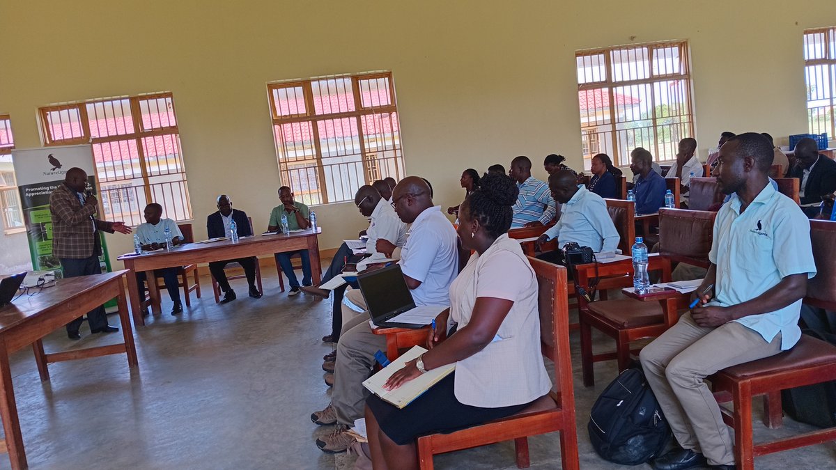 NatureUganda_'s tweet photo. #HappeningNow  
Stakeholder meeting on the conservation &amp; restoration of the Murchison Falls–Albert Delta wetland system, supported by @TotalEnergiesUG. Engaging district and local leaders &amp; community members to conserve this ecosystem. #TilengaProject #WetlandsMatter https://t.co/x86kpMvTbc