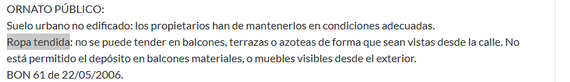 Hay espacio en el cartel oficial de San Fermines para el romanticismo estético de la ropa tendida en los balcones. 

Sin embargo, en la ordenanza de la vida diaria, no hay sitio para la ropa tendida en los balcones.