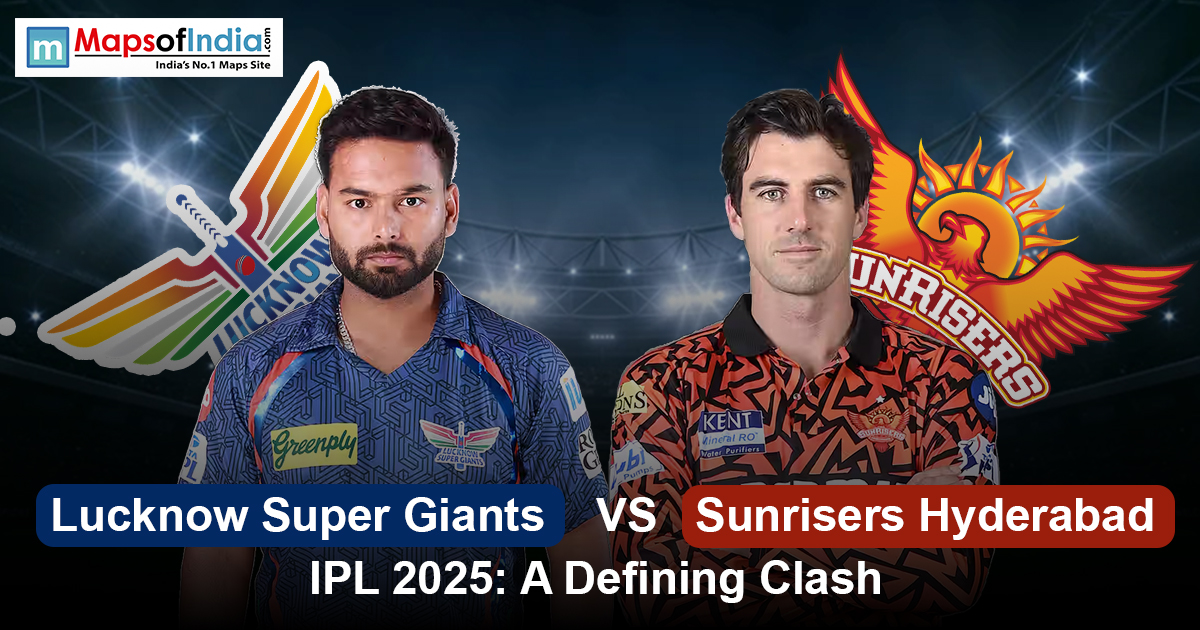 Lucknow Super Giants vs Sunrisers Hyderabad – IPL 2025: Who will come out on top? Check out our in-depth analysis and predictions for this must-watch match! 

mapsofindia.com/my-india/india…

#LSGvsSRH #IPL2025 #LucknowSuperGiants #SunrisersHyderabad #IPLClash #IPLShowdown