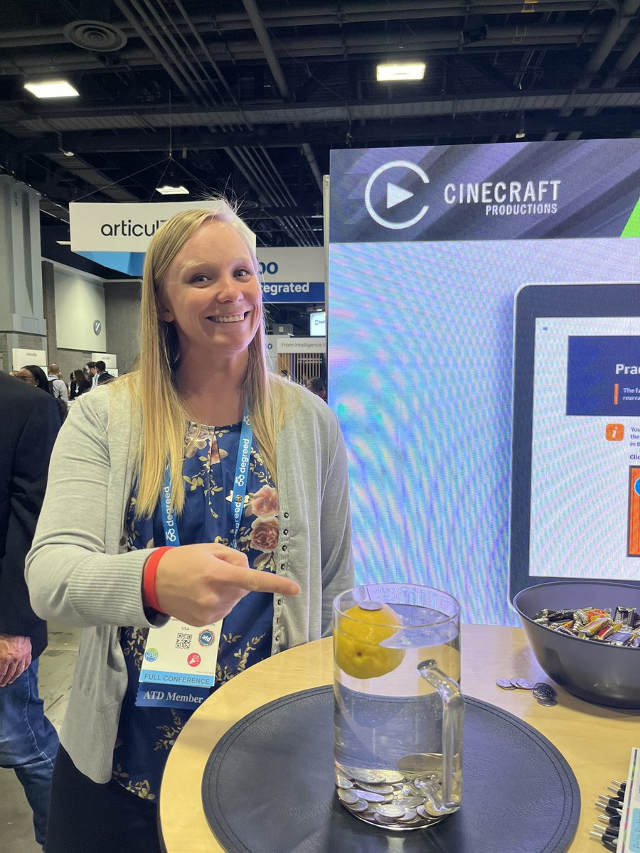 #ATD25 here are your day 2 winners of balancing a quarter on a lemon! One more day to win a gift card.