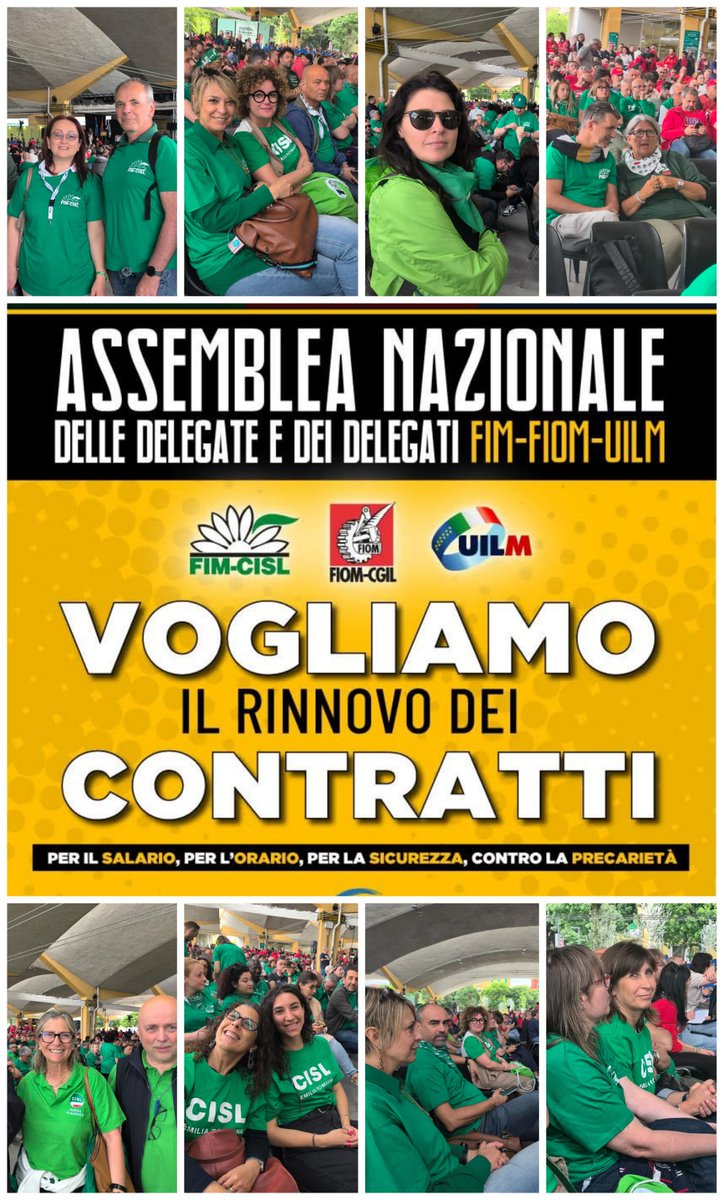 #20maggio #Bologna Tanta tanta CISL #EmiliaRomagna in piazza #LucioDalla per sostenere "Vogliamo il rinnovo dei contratti", l'Assemblea nazionale dei delegati di #FimFiomUilm, le categorie dei lavoratori metalmeccanici di #CgilCislUil 💪