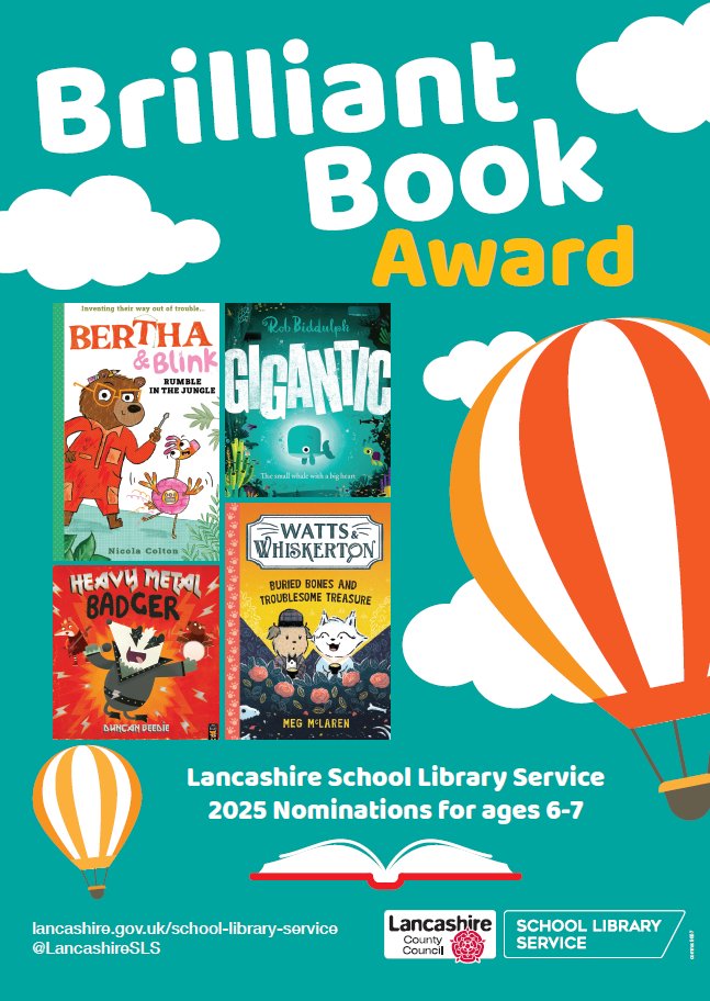 🥁Drumroll please! Today is the day, the children of Lancashire, Blackpool and Blackburn have voted! Later we will be announcing the winners of the #FantasticBookAwards and #BrilliantBookAward, who will the winners be? Come back here at 11am for all the announcements📚