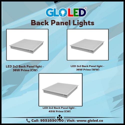 GLOLED Back Panel Lights offer sleek, uniform, energy-efficient lighting for modern interiors. Visit gloled.co or call 9553550700. #GLOLED #SmartLighting