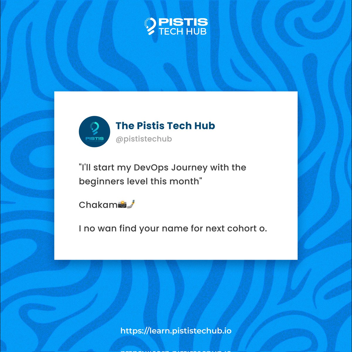 pististechub's tweet image. Chakam" moments in tech be like...
You made bold tech plans in January—now it's May, and you're still binge-watching tutorials with zero action.
Stop the confusion. Start with structure.
Learn DevOps the right way—click the link in bio to begin.
#TechChakam #LearnDevOps