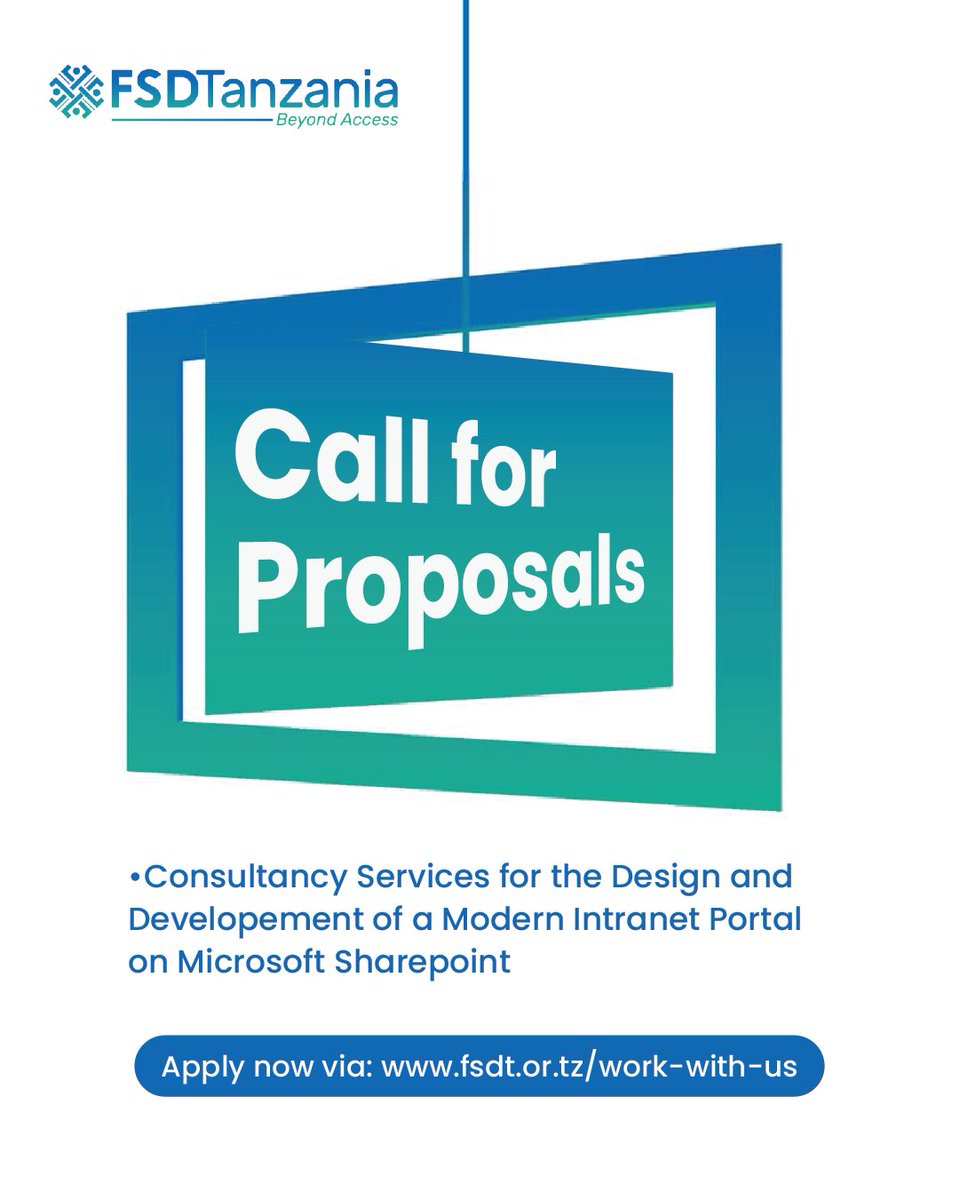 We are looking for the right consultant to join our team and provide services for the design and development of a modern intranet portal on Microsoft Sharepoint. 

For the Terms of Reference and how to apply, visit our current opportunities section on our website, via: