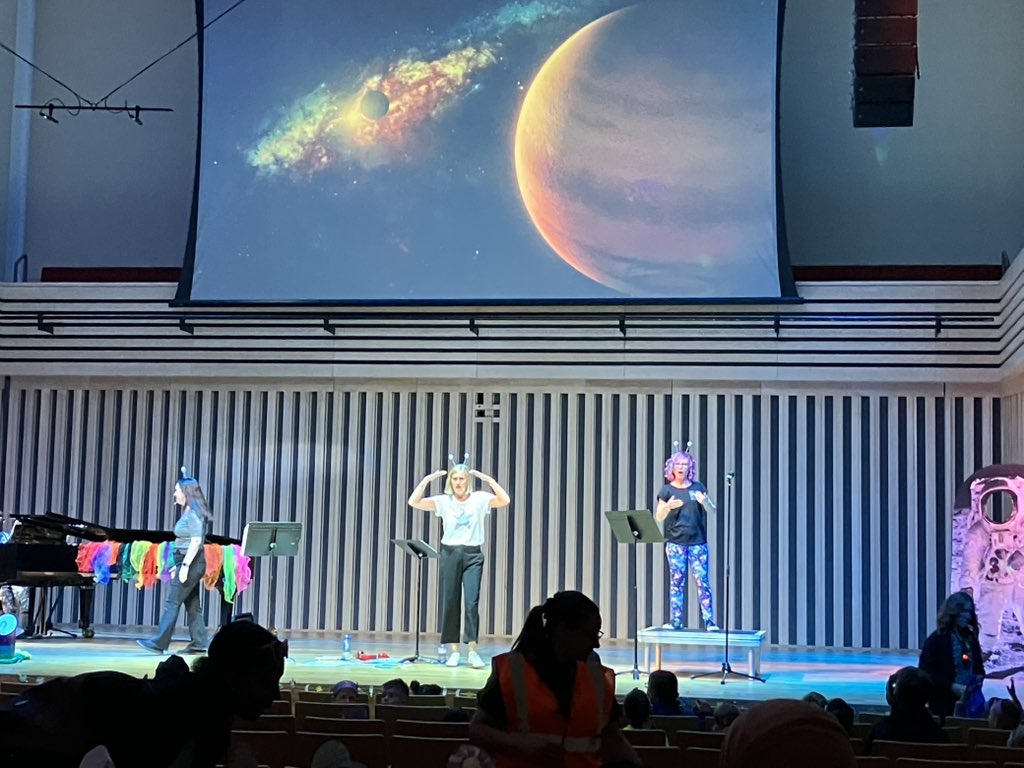 Our EYFS celebration at Stoller Hall. An uplifting hour of space flight to the moon and back ! <a href="/OneEducation/">One Education</a> <a href="/OneEdMusic/">One Education Music</a> <a href="/StollerHall/">The Stoller Hall</a> amazing energy in the room from all the schools !
